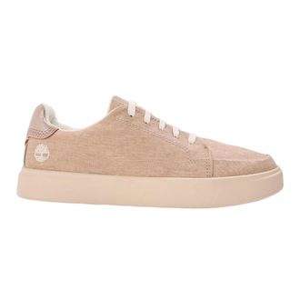 Timberland Emerson Street platte canvas schoenen voor dames (Licht Beige)