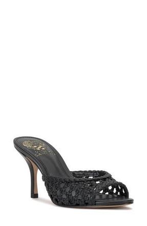 Vince Camuto Prilany Mule Sandal in Black Super Soft at Nordstrom Rack, Size 8.5