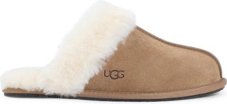 UGG Chestnut Brown Suede Leather Scuffette Ii Slippers-Donna