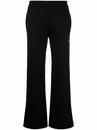 Off-white Diag tapered track pants - women - Cotton - M - Black