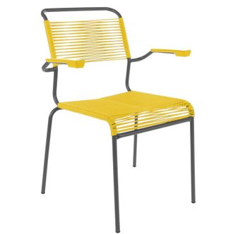 Schubiger M&ouml;bel Spaghetti-Stuhl S&auml;ntis mit Armlehnen