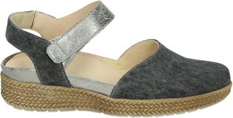Durea 5924 H Espadrilles - Dames - Sleehakken - Grijs - 39 EU - Leer - Schoenen
