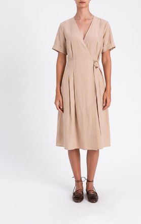 Twinset Abito a portafoglio in misto lino
