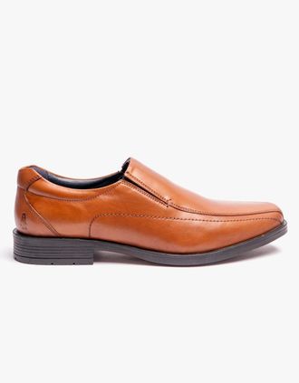 Hush Puppies Mens Hush Puppies BRODY Mens Slip-On Shoes Tan - Brown - Size: 12