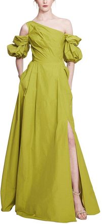Marchesa Off-The-Shoulder Taffeta Gown