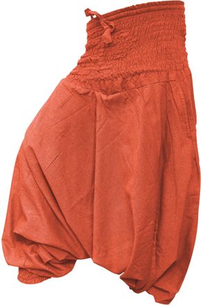 Shopoholic Fashion Aladdin Harem Pants Boho Baggy Trousers Loose Fit Yoga Hippie Clothes, Orange