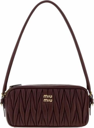 Miu Miu Matelass&eacute; Nappa Leather Pouch