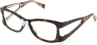 Yvmin Yvmin, Accessoires, Dames, Bruin, ONE Size, Nylon, Gemstone Strik Bril