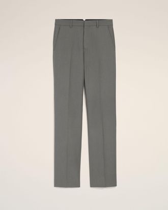 Ami Grey Wool Straight Trousers Grey - 36 - for Men