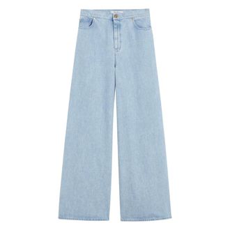 Max Mara Wide Jeans, female, Blue, Size: S Trousers