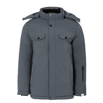 Lee Cooper Heren Pufferjas met capuchon (Grijs)
