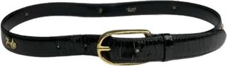 Celine Pre-owned Leren Riem - Dames - Vintage Accessoires - Zwart - ONE Size - Leer - Vintage