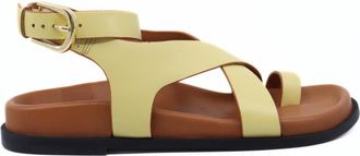 Free People Womens Anya Criss Cross Sun Butter In Yellow