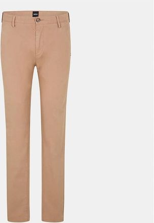 HUGO BOSS Mens Rice3 Solid Patterned Straight Chinos - Cream - Size: 34W r