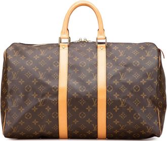 Louis Vuitton Borsa da viaggio Keepall 45 con monogramma 2000 - Marrone