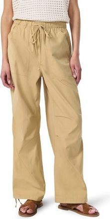 Rag & Bone Adina Drawstring Cotton Pants in Light Brown at Nordstrom, Size X-Large
