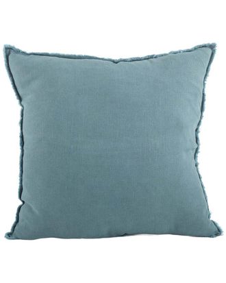Saro Lifestyle Fringed Linen Down-Filled Pillow