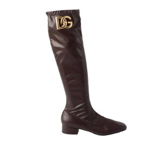 Dolce & Gabbana Over-knee Boots - female - Dolce & Gabbana - Over-the-Knee Boots - Brown - 6 UK - Shoes