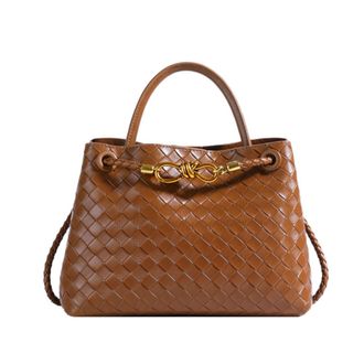 Generic Womens Handbags Soft Leather Bags Fashion Crossbody Bags Woven Top-Handle Bags