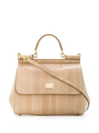 Dolce & Gabbana medium Sicily top-handle bag - women - Leather - OS - Neutrals