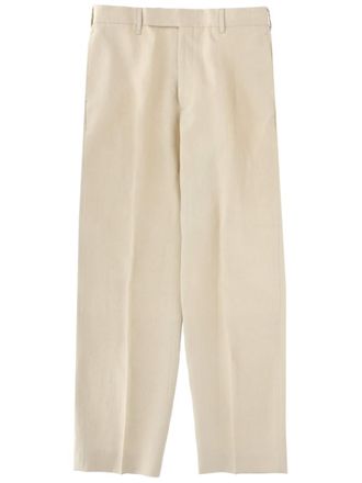 Paul Smith Beige Relaxed Flat Front Pants