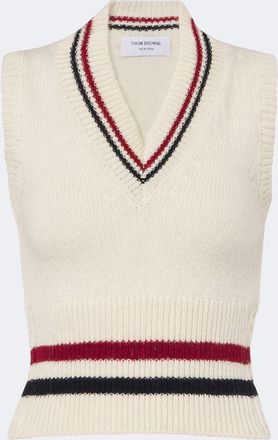 Thom Browne Hector wool and mohair sweater vest