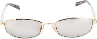 Prada Golden Oval Sunglasses