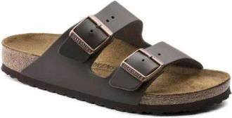Birkenstock Arizona Narrow Fit - Heren - Sandalen - Bruin - 40 EU - Leer - Schoenen