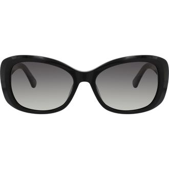 Kate Spade New York elowen 55mm polarized gradient rectangular sunglasses in 02M2-Wj at Nordstrom Rack