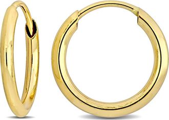 Delmar 14K Gold 11mm Hoop Earrings at Nordstrom Rack