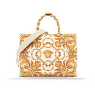 Versace Tote Bags, female, Multicolor, Size: ONE SIZE Shoulder Bag Barocco Style