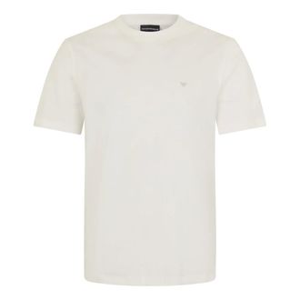 Emporio Armani T-Shirts, male, White, Size: 2XL Breathable T-shirt