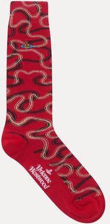 Vivienne Westwood Wiggle Sock Wiggle Red 9-11 Unisex