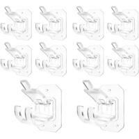 OEM Juego De 10 Soportes Para Barras De Cortina Sin Necesidad De Taladrar. Ganchos Autoadhesivos Para Barras De Cortina. - Crezuo