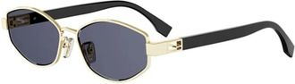 Fendi Baguette Zonnebril - unisex - Zonnebrillen - Veelkleurig - 56 MM - Accessoires