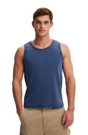Cotton On Mens Rib Tank in True Navy Wash at Nordstrom, Size X-Large