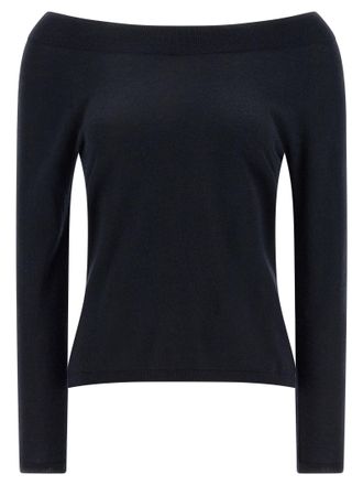 Max Mara Womens Blue Cashmere Cardigan Clothing