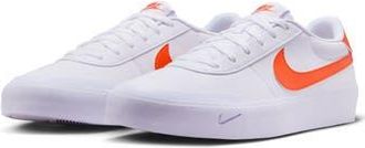 Nike Court Shot Low Top Sneaker in White/Safety Orange at Nordstrom Rack, Size 7