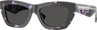 Burberry Grey Cat Eye Ladies Sunglasses BE4454F 415987 51