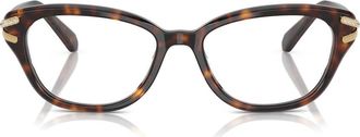 Swarovski 52mm Pillow Optical Glasses in Havana at Nordstrom