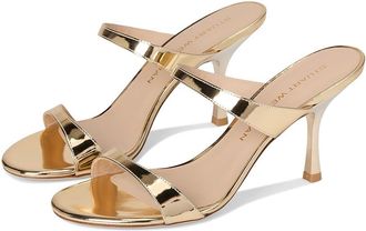 Stuart Weitzman Nudist Slide 85 Womens Shoes Platino : 8 M, Leather