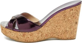 Jimmy Choo London Sandali Perfume con zeppa - Viola