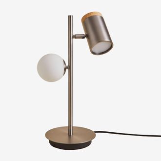 Sklum L&aacute;mpara De Mesa Orientable Con 2 Puntos De Luz En Hierro Amaranto Sklum
