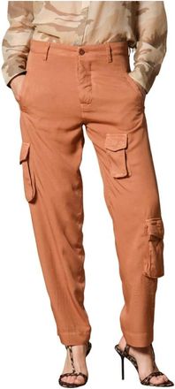 Mason's Broeken, Dames, Rood, 2Xs, Asia Snake Dames Cargo Broek