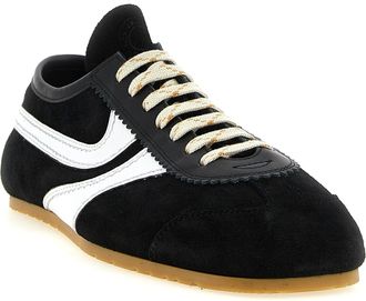 Dries Van Noten Bicolor Calfskin Sneakers - Black
