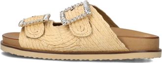 Inuovo Inuovo, Schoenen, Dames, Beige, 38 EU, Leer, Beige Zomerslippers