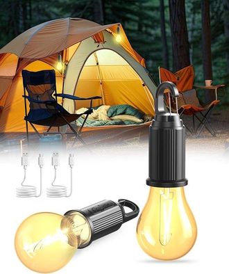 OEM L&aacute;mpara Led Port&aacute;til Para Camping - Recargable Con 3 Modos De Iluminaci&oacute;n Para Camping, Tiendas De Campa&ntilde;a, Pesca Y Senderismo (2 Unidades)