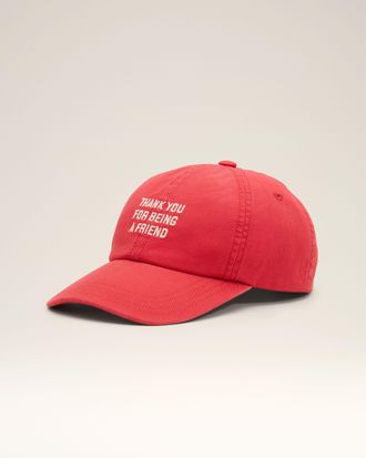 Ami Red cotton Thank you for being a friend cap Red - OS - Unisex
