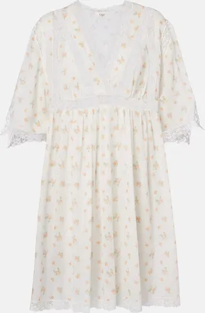 Chlo&eacute; Chlo&eacute; Floral cotton voile minidress