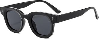 Generic Small Frame Men Outdoor Sunglasses Vacation Women Sports Decorative Sun Glasses(Black)